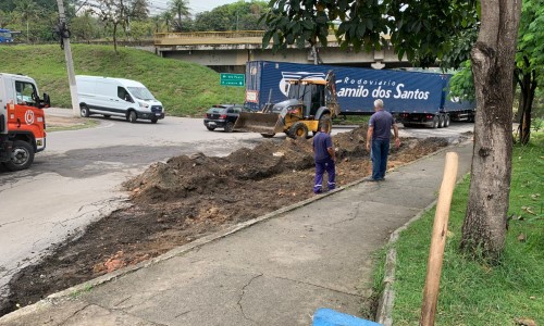 Prefeitura de BM revitaliza saída da ponte que liga os bairros Boa Sorte, São Luiz e Nova Esperança